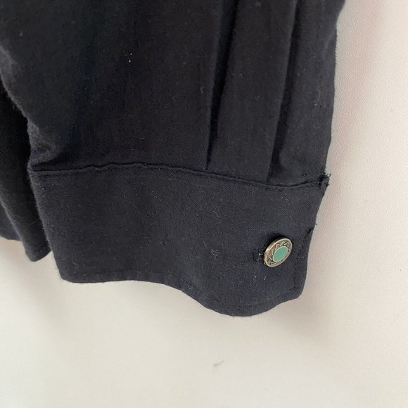 Sakura Sport Men's Button Down Shirt Southwestern Embroidered Pintuck Size‎ L - Picture 5 of 9